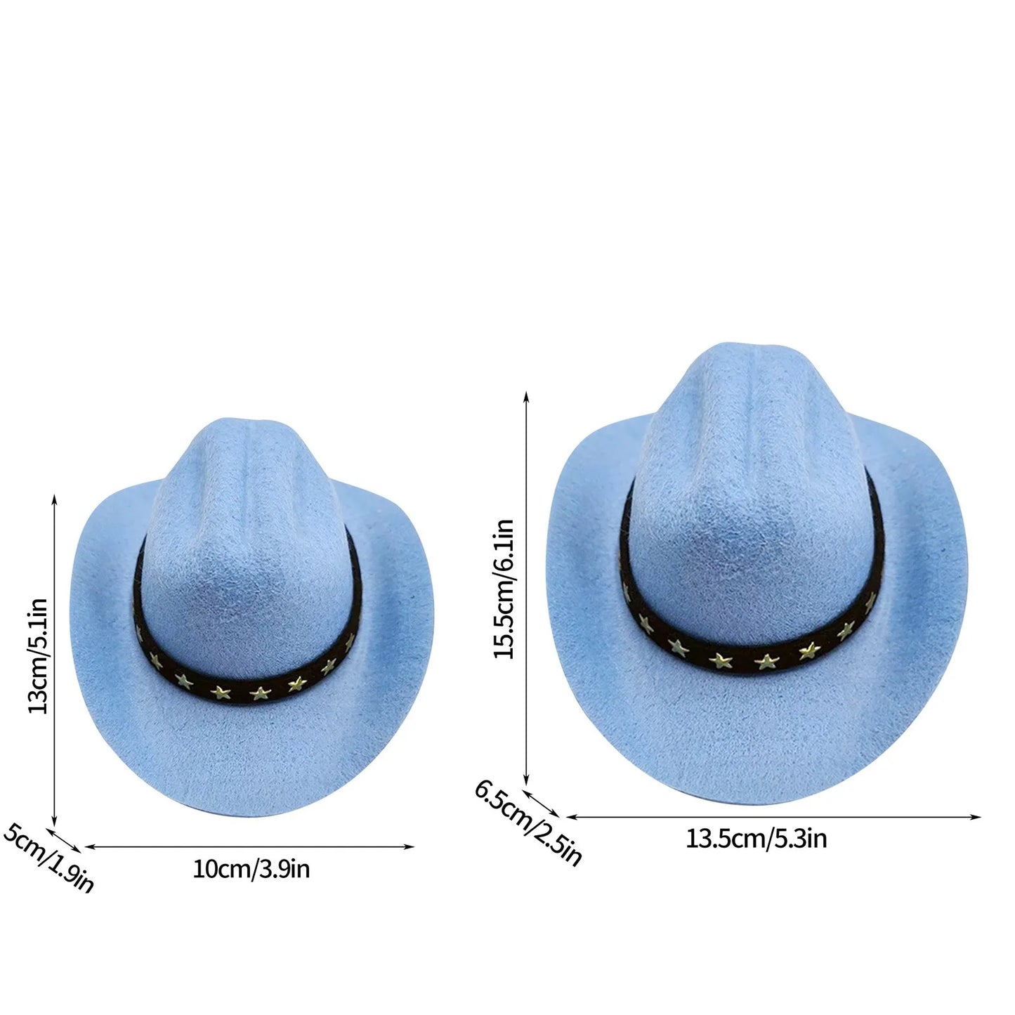 Pet Dog Cat Cowboy Hat Cowboy Clothing Puppy Adjustable Hat Suitable For Small Dogs And Cats Birthday Party Decoration Photo