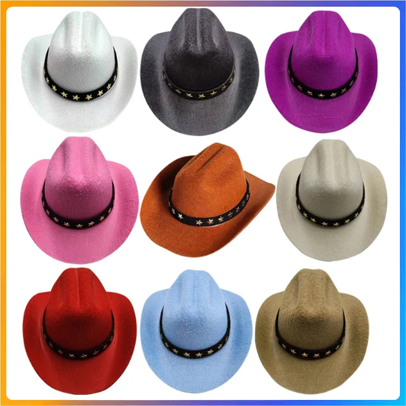 Pet Dog Cat Cowboy Hat Cowboy Clothing Puppy Adjustable Hat Suitable For Small Dogs And Cats Birthday Party Decoration Photo